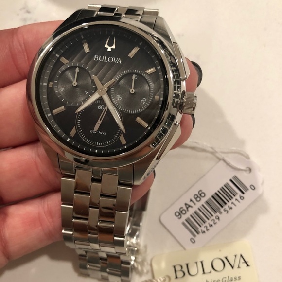 Bulova Men’s Grey Stainless Steel Watch-96A186 - Picture 6 of 7